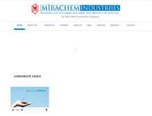 Tablet Screenshot of mirachemindustries.com